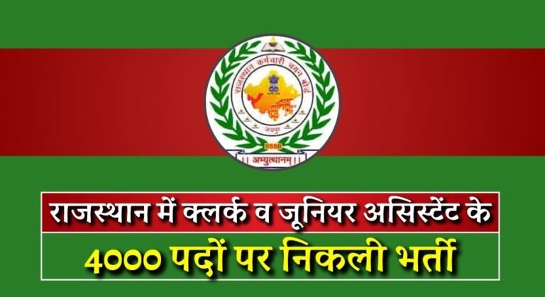 RSMSSB Clerk Recruitment 2024