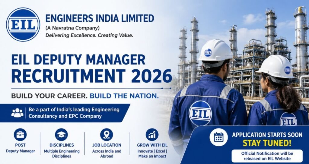 EIL Deputy Manager Recruitment 2026