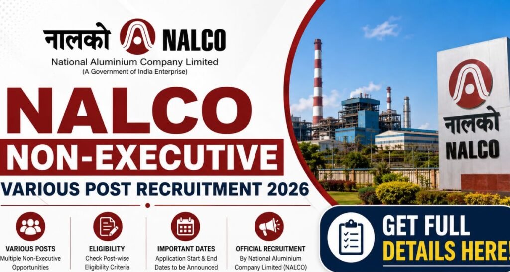 NALCO Non-Executive Various Post Recruitment 2026