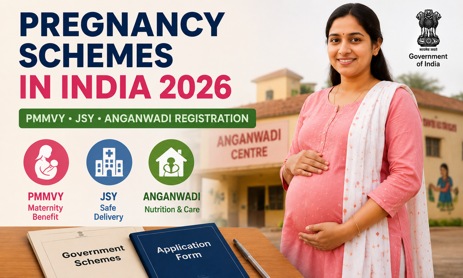 Schemes for Pregnant Women in India 2026: PMMVY, JSY & Anganwadi Pregnancy Registration Online