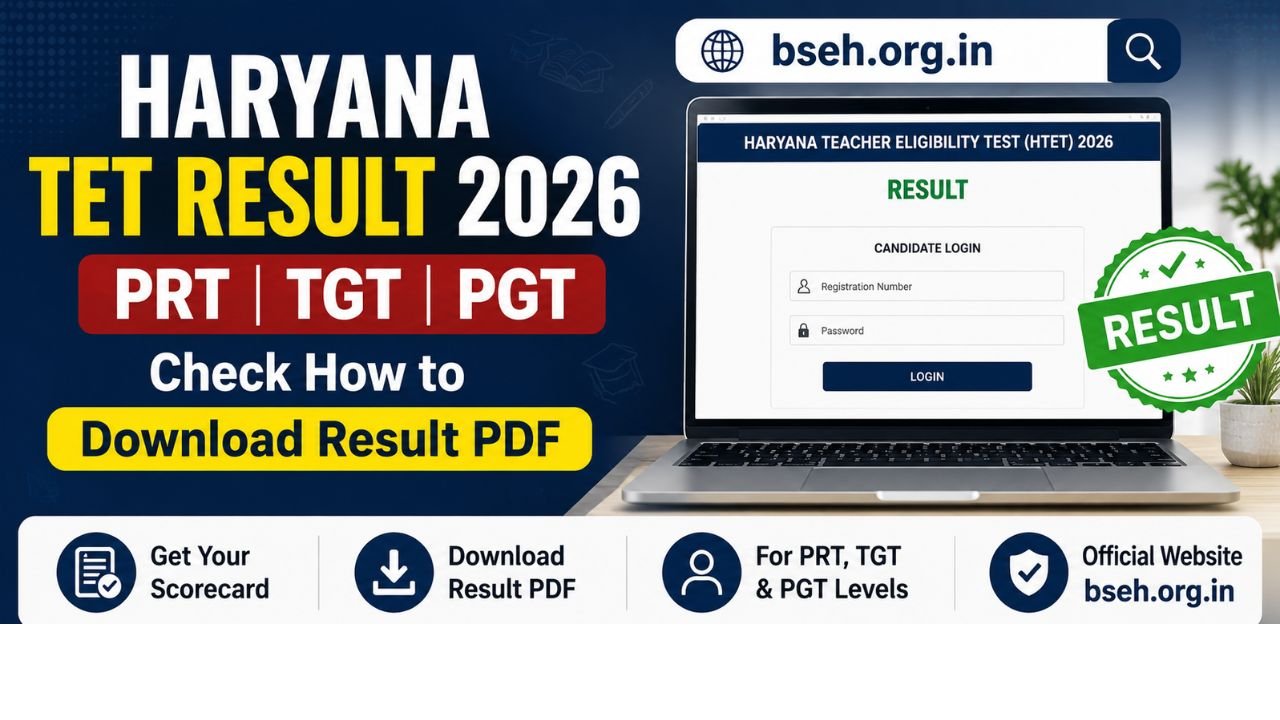 bseh.org.in Haryana TET Result 2026: Check how to download PRT, TGT & PGT Result PDF soon on the official website